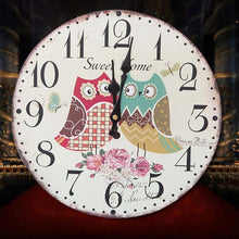 Circular Wall Clock Wooden Digital Decor Rustic Watch Clock Modern Design Large horloge Needle living room Home DIY 12 inch