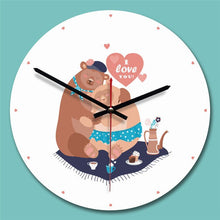 M.Sparkling 11 Inch Creative Modern Wall Clock Acrylic Painting Cute Cat 3D Wall Watch Kids Room Decoration Relogio De Parede