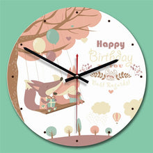 M.Sparkling 11 Inch Creative Modern Wall Clock Acrylic Painting Cute Cat 3D Wall Watch Kids Room Decoration Relogio De Parede