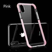 Four-corner airbag ShockProof Soft Case for iphone XS MAX XR Silicone TPU Clear Cover for Apple iPhone 6 7 8 Plus X