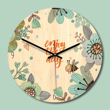 M.Sparkling Wooden Creative Wall Clock Living Room Mute Clocks Children`s Room Wall Decoration Wall Watches Relogio De Parede