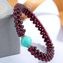 Natural garnet bracelet