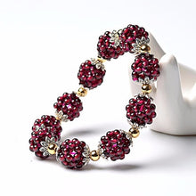 Natural garnet bracelet