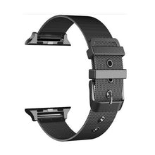 sport strap for apple watch 4/3/2/1 band stainless steel fine lines milanese loop watchband for iwatch 44mm/40mm/42mm/38mm