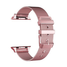sport strap for apple watch 4/3/2/1 band stainless steel fine lines milanese loop watchband for iwatch 44mm/40mm/42mm/38mm