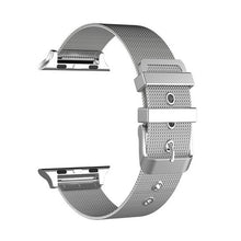 sport strap for apple watch 4/3/2/1 band stainless steel fine lines milanese loop watchband for iwatch 44mm/40mm/42mm/38mm