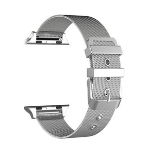 sport strap for apple watch 4/3/2/1 band stainless steel fine lines milanese loop watchband for iwatch 44mm/40mm/42mm/38mm