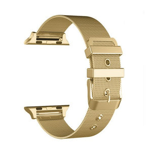 sport strap for apple watch 4/3/2/1 band stainless steel fine lines milanese loop watchband for iwatch 44mm/40mm/42mm/38mm