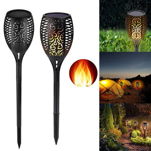 Solar Power LED Flickering Flame Light